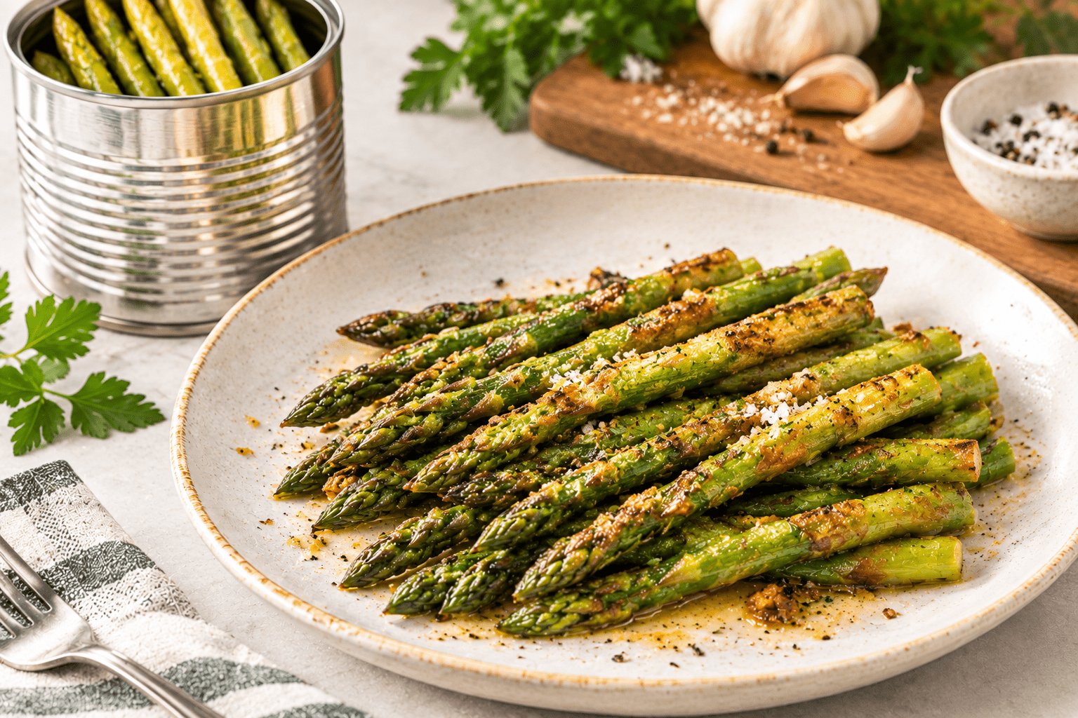 Crispy Pan-Fried Canned Asparagus Crispy Pan-Fried Canned Asparagus