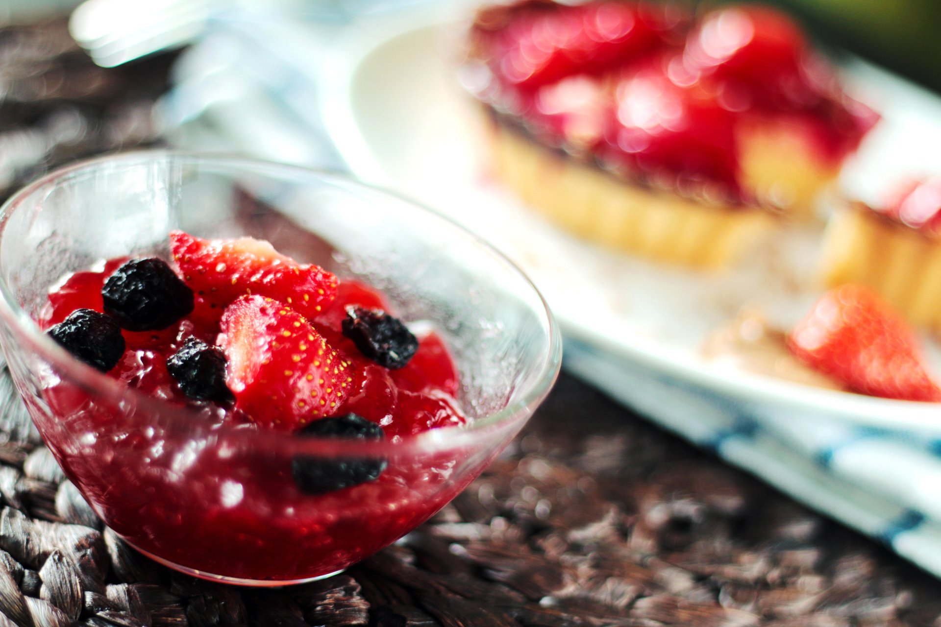 Chilled Jelly Dessert with Fruit Cocktail