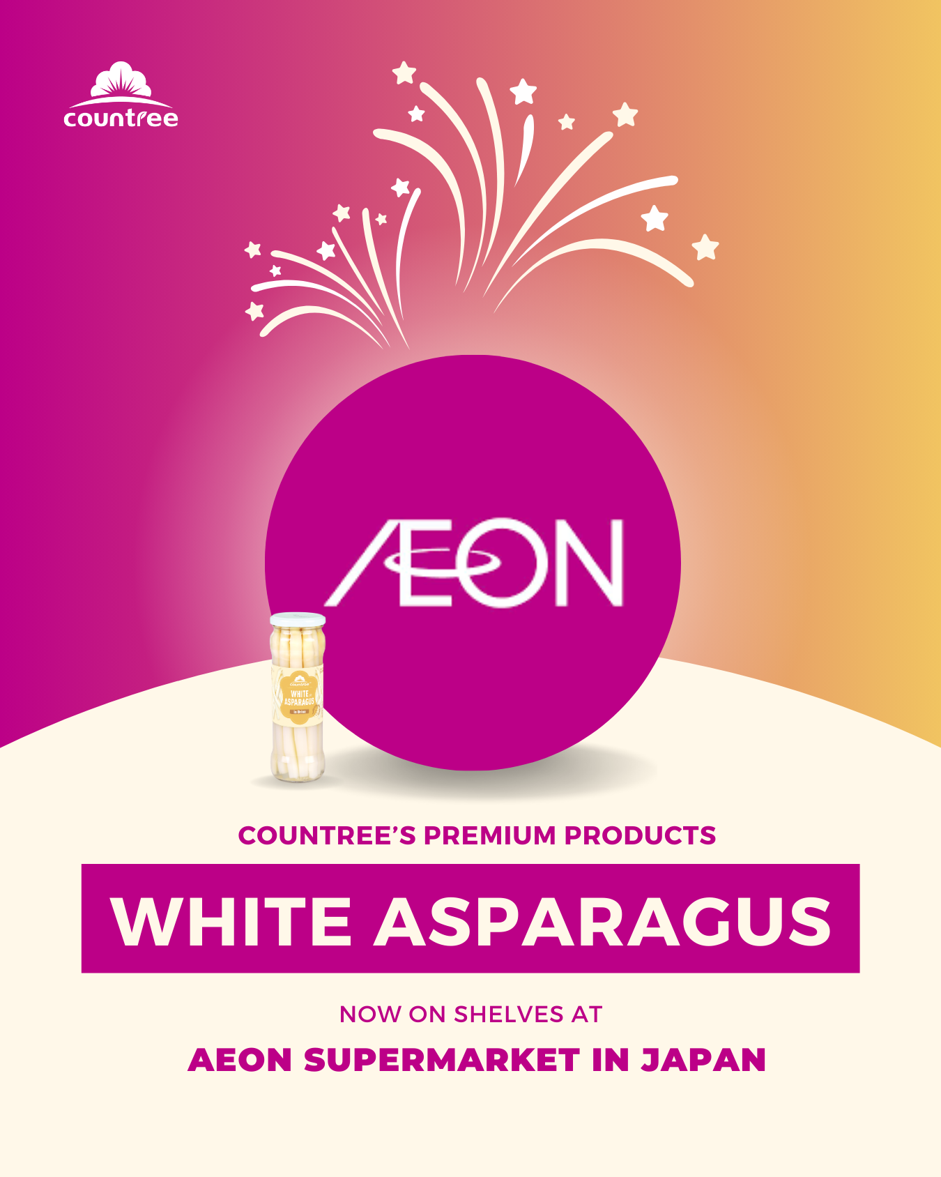 AEON Japan Select Countree Food for 2023 Asparagus Season
