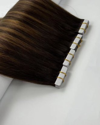 virgin remy cuticle hair tape in hair