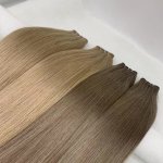 Regular100% remy  genius weft cuticle intact double drawn