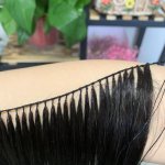 human hair feather hair