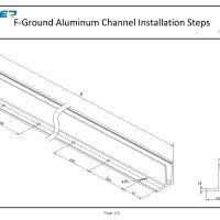 alu slim aluminum base shoe - f type