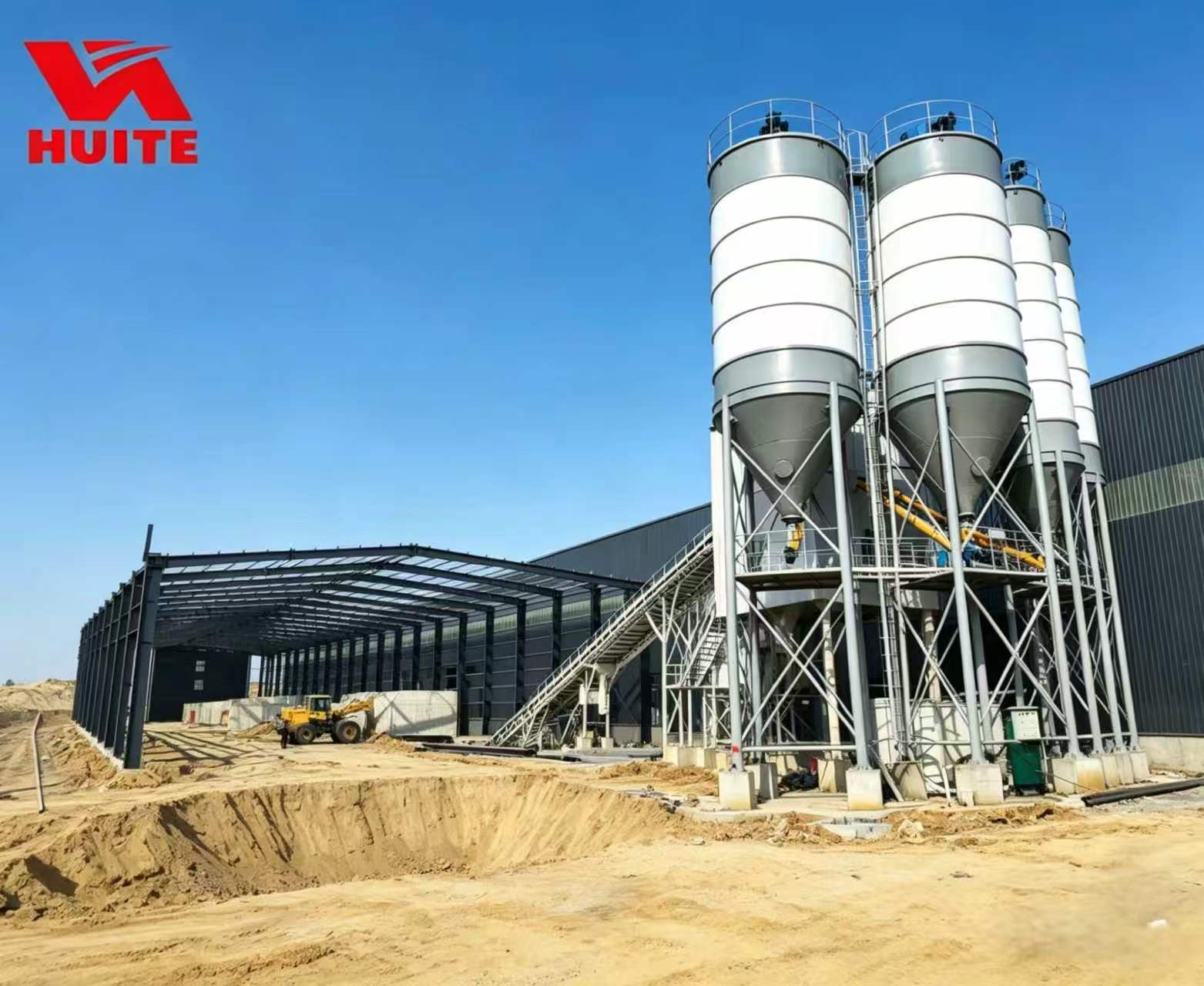 HUITE HZS120 stationary concrete batching plant (7) HUITE HZS120 stationary concrete batching plant (7)