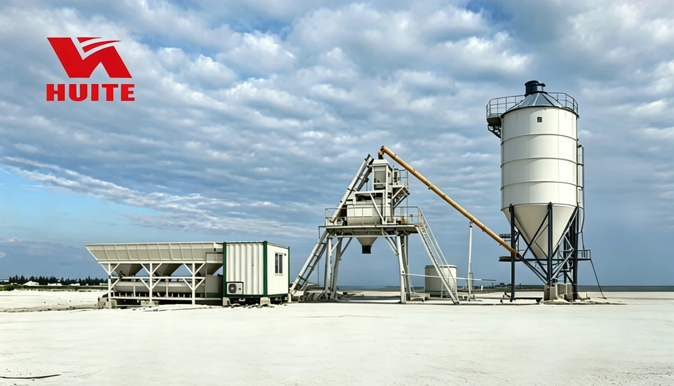 Maldives - Hui-Te HZS75 Concrete Batching Plant Project Maldives - Hui-Te HZS75 Concrete Batching Plant Project