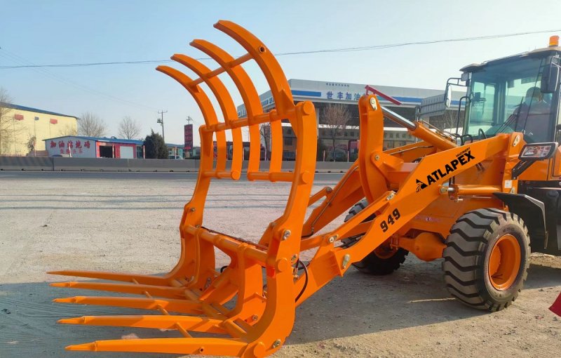 ATLAPEX Cargadores de ruedas equipados con estantes de agarre para clientes de aplicaciones agrícolas