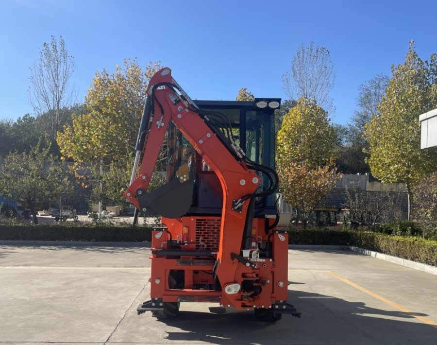 Accesorio de retroexcavadora - Brazo telescópico de excavación trasera