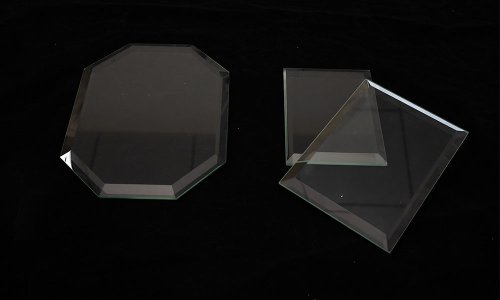 Clúster de vidrio flotado transparente de corte oblicuo placa de vidrio flotado transparente de corte oblicuo