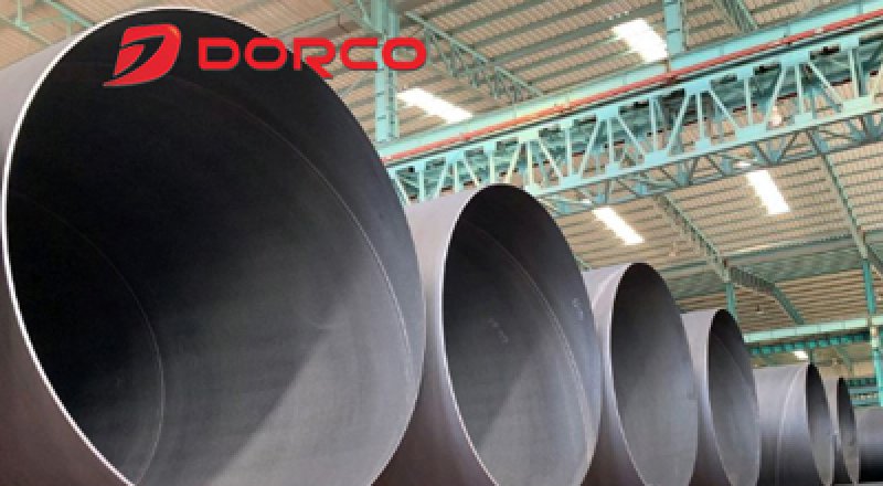 Dolco's spiral welded pipe unit is capable of producing large diameter welded pipes.