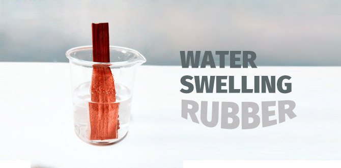 ¿Qué es el caucho hinchable en agua?