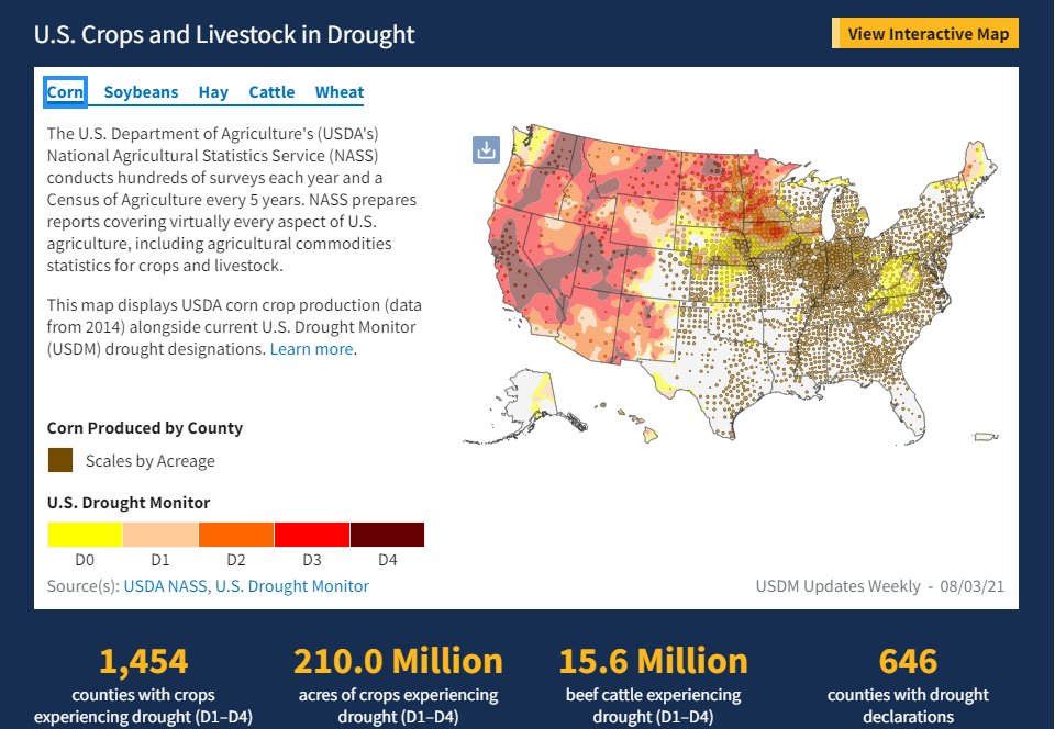 U.S. crops and livestock in drought U.S. crops and livestock in drought