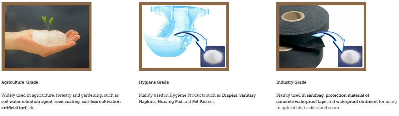 SOCO super absorbent polymer SOCO super absorbent polymer