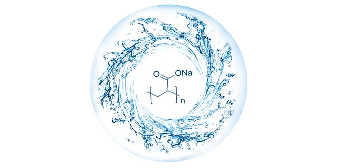 Todo sobre el poliacrilato de sodio y el agua