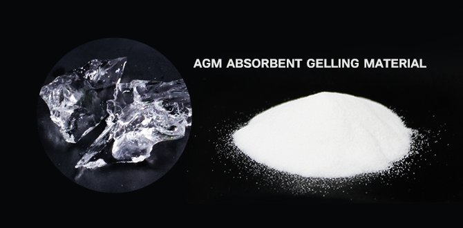 AGM absorbent gelling material