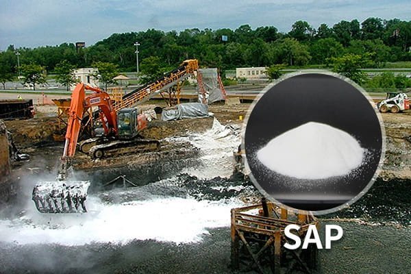super absorbent materials for sludge dewatering