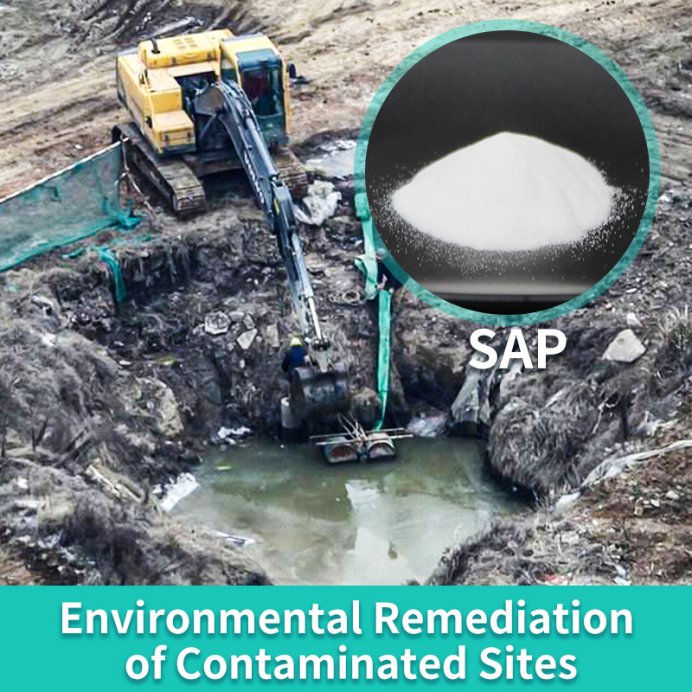 SAP for sludge solidification