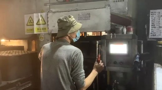 Auto parts casting production line usage site