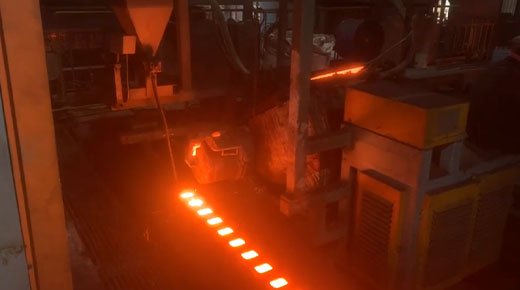 Auto parts casting production line usage site