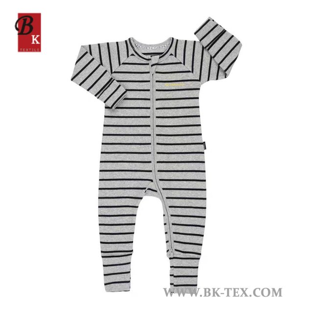 Striped winter romper