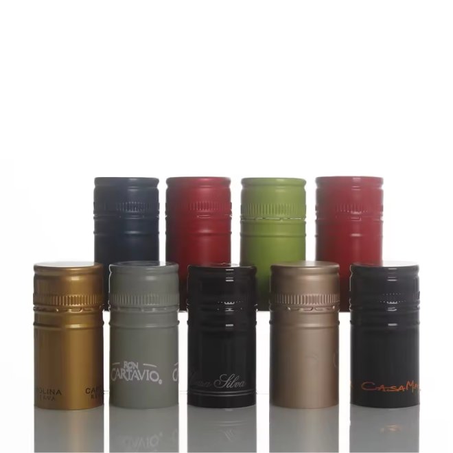Wine Colorful Aluminum Cover Lids Caps