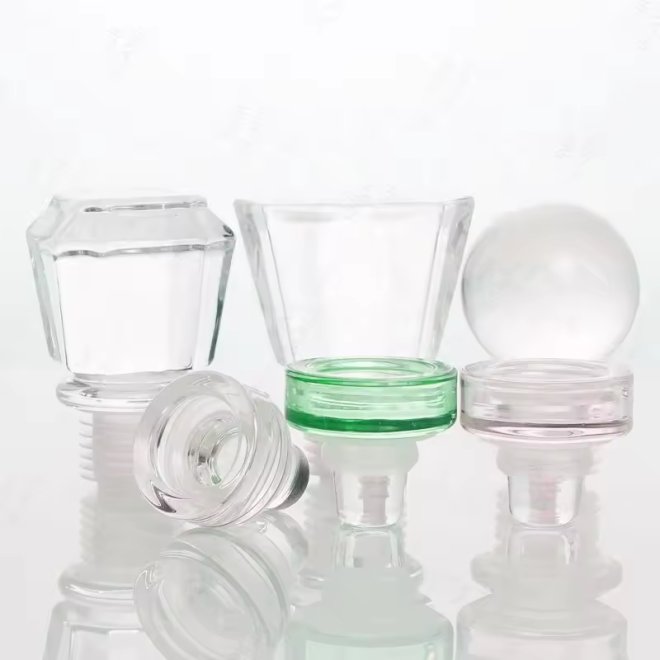 Custom Glass Stopper For Beverage Bottle