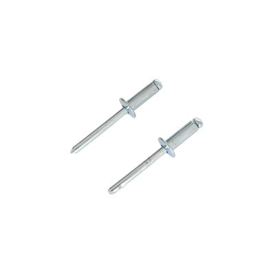 Open End Blind Rivets With Break Pull Mandrel And Protruding Head- zinc plated