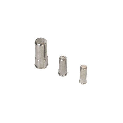 Blind hole small flat head hexagonal rivet nut - stainless steel