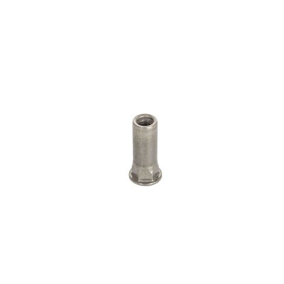 Flat hexagonal extended rivet nut - stainless steel