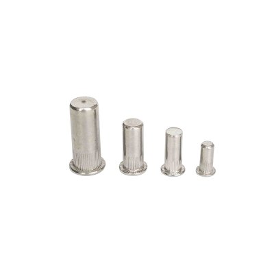 Blind hole flat head vertical pattern rivet nut - stainless steel