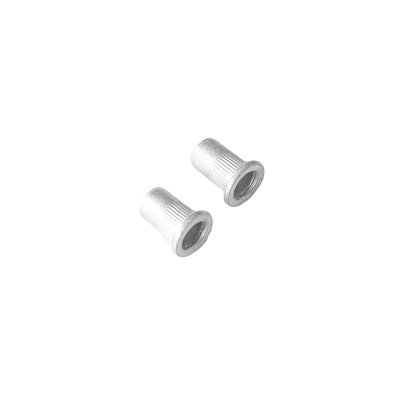 Flat head vertical grain rivet nut - aluminum
