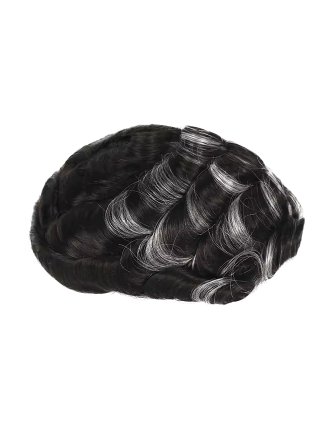 Highlighted Real Hair Pieces Hair System For Men