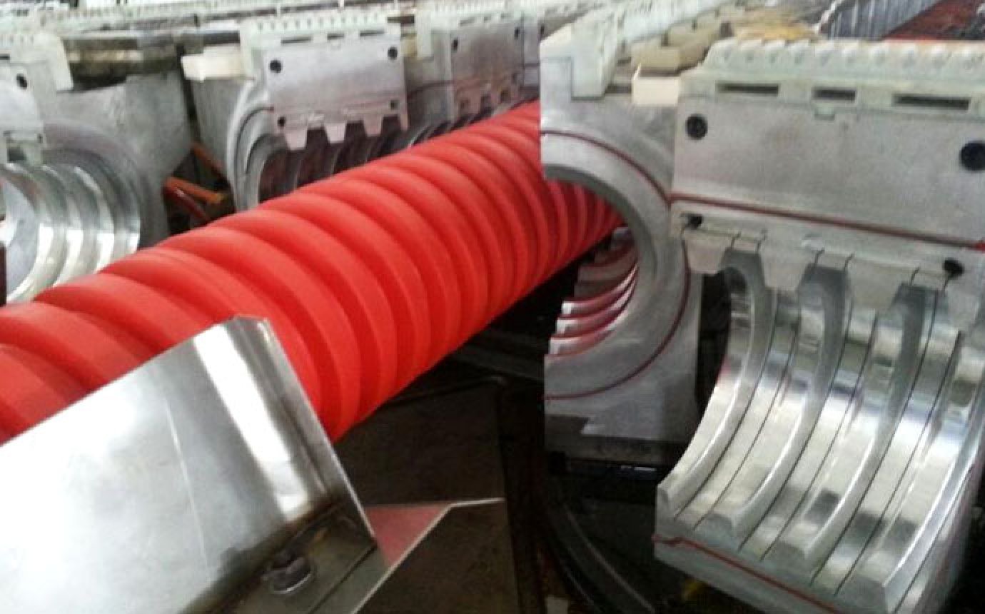 Plastic bellows production line