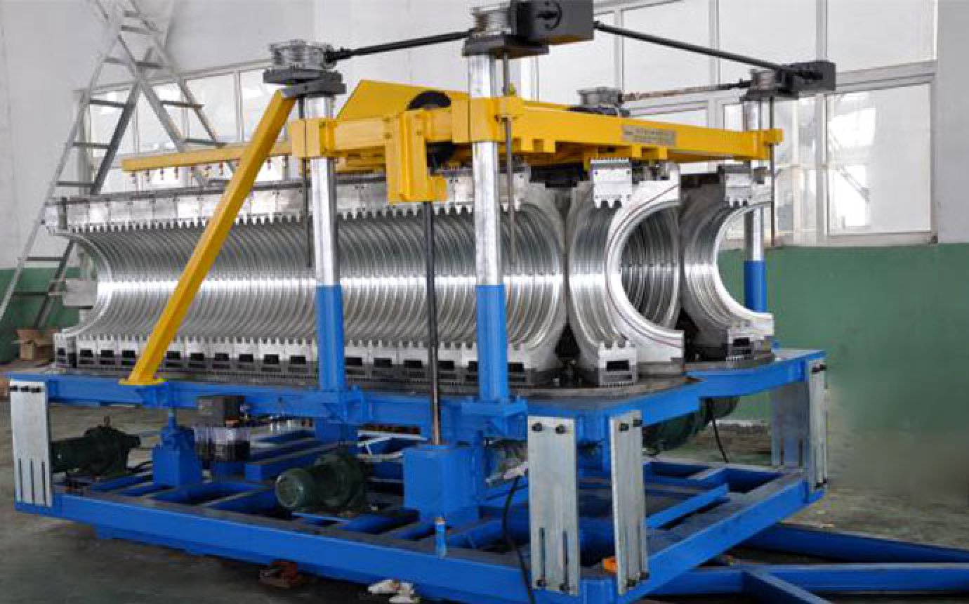 Plastic bellows production line