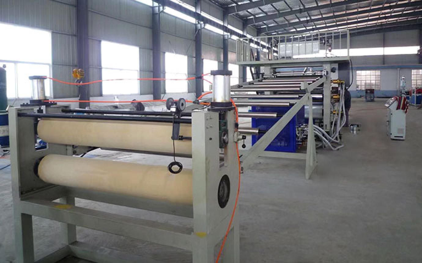PVC floor leather production line