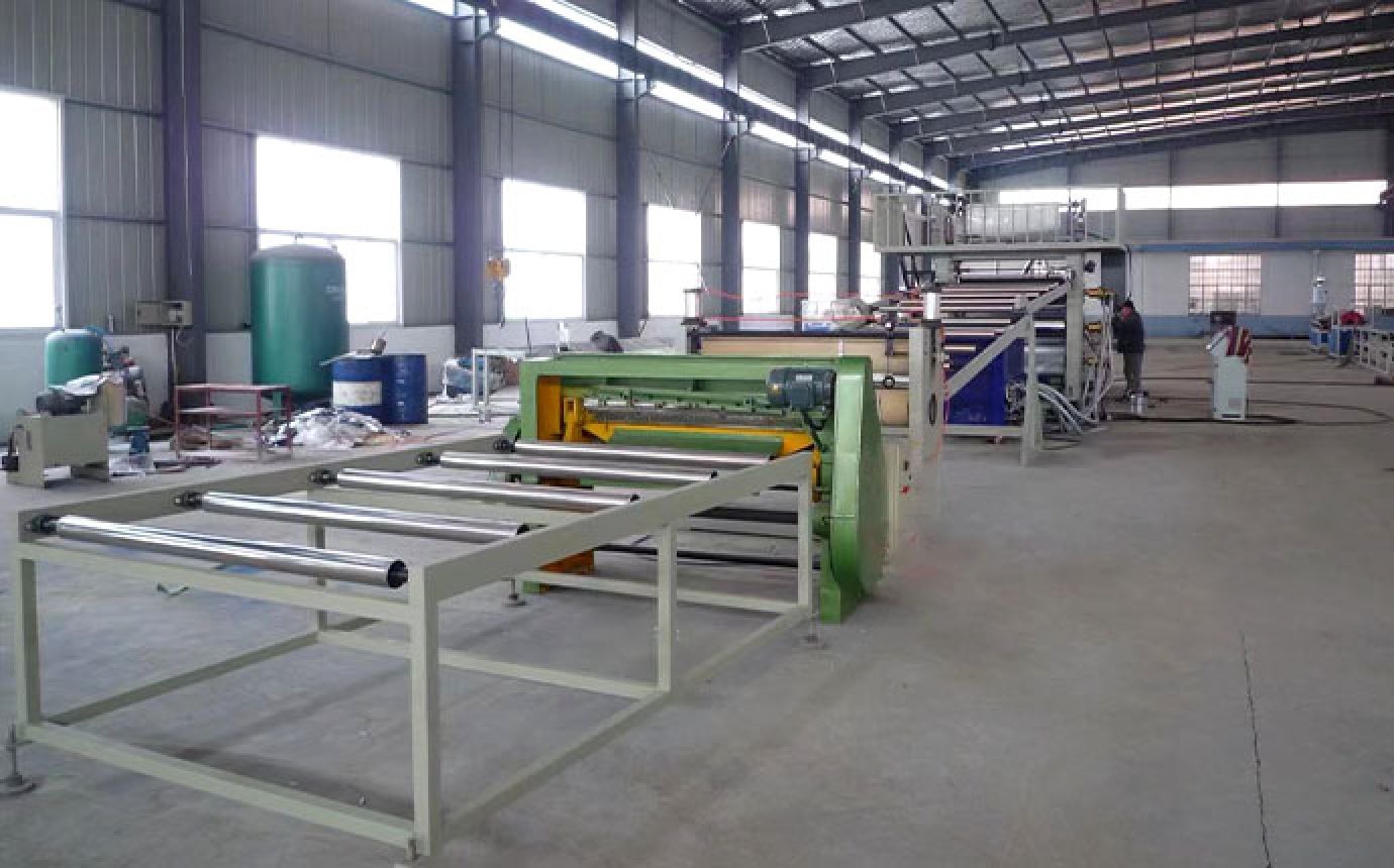PVC floor leather production line