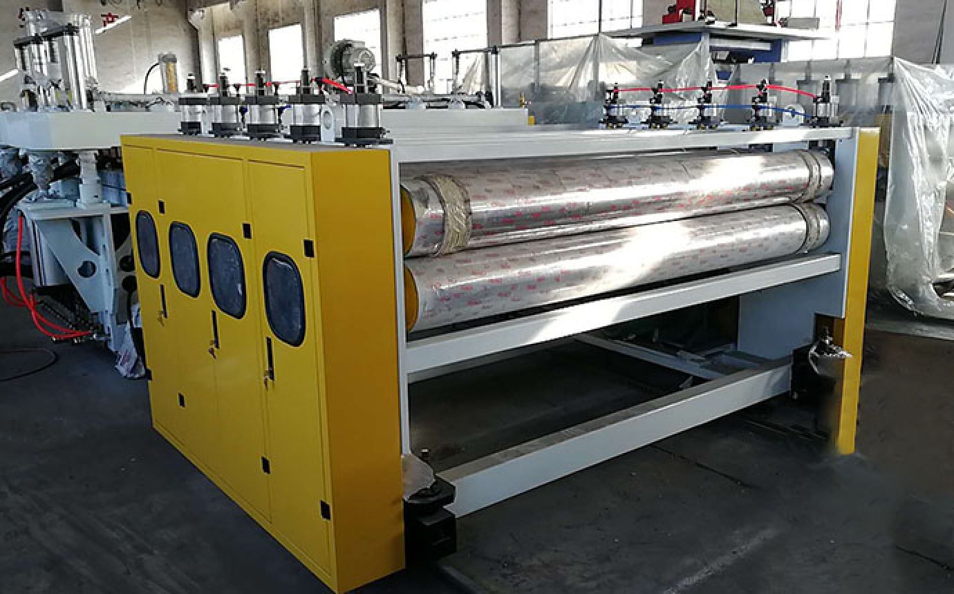 Plastic lattice plate production line
