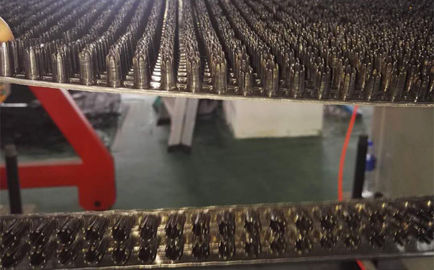 Plastic lawn production line