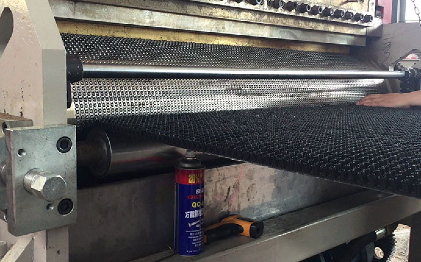 Plastic lawn production line