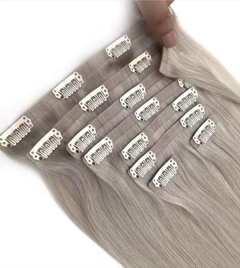 PU Clip in Silver