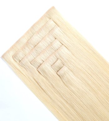 Invisible Clip ins Platinum Blonde