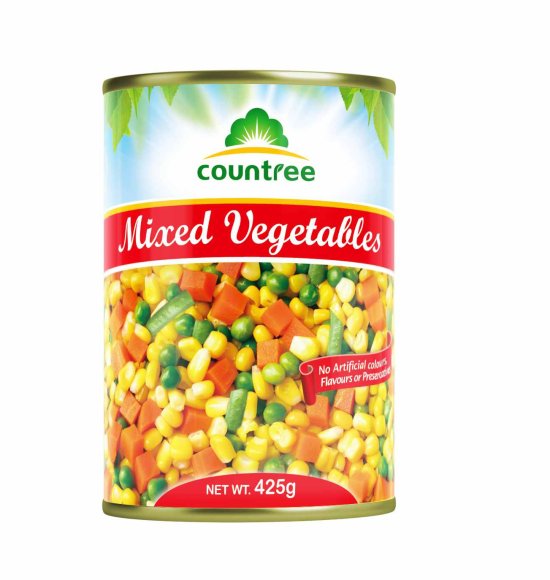 Canned mixed vegetables 425ml