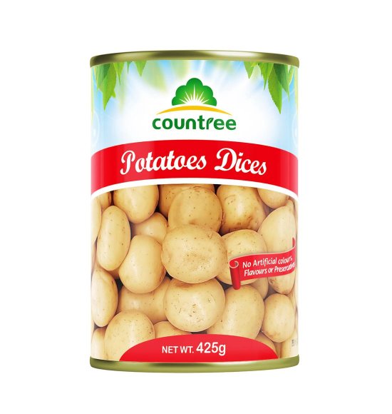Canned potatoes dices