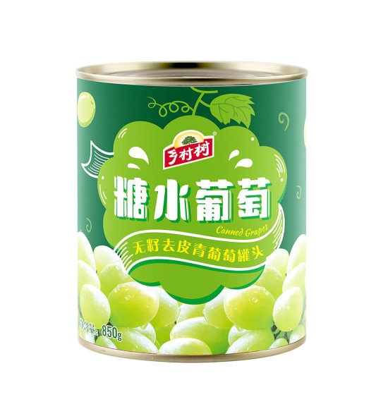 Canned Seedless White Grapes Whole