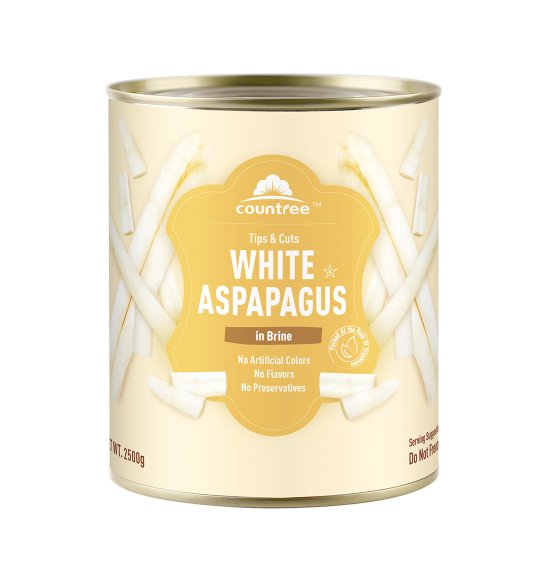 Canned white asparagus spears 2.5KG