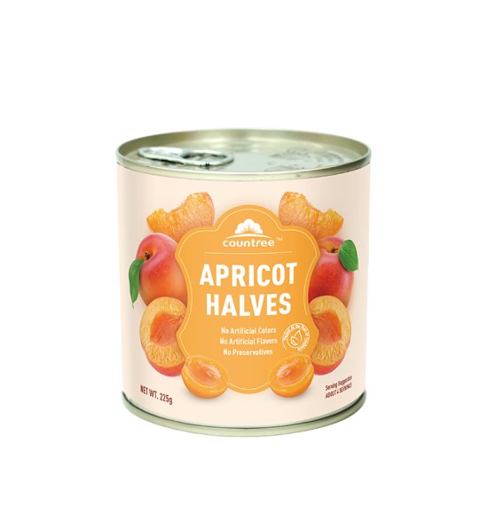 Canned Apricot Halves 225g 