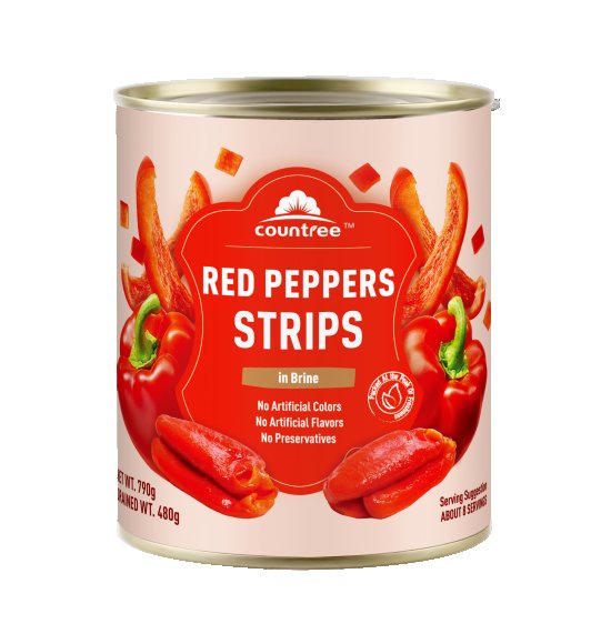Canned Marinated Sweet Pepper Strips 27.5 oz