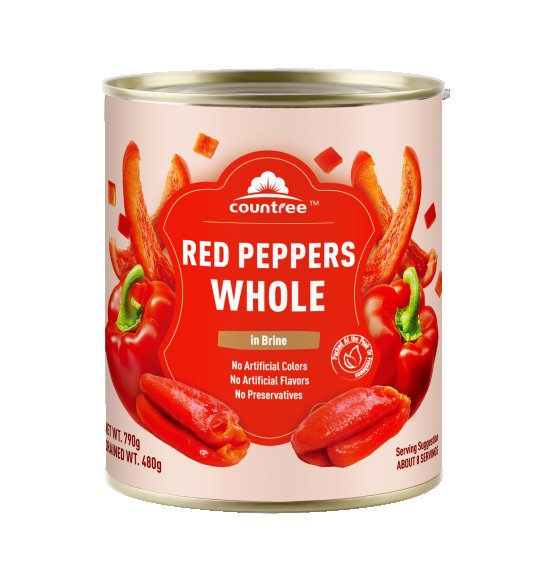 Canned Marinated Sweet Pepper Whole 27.5 oz 