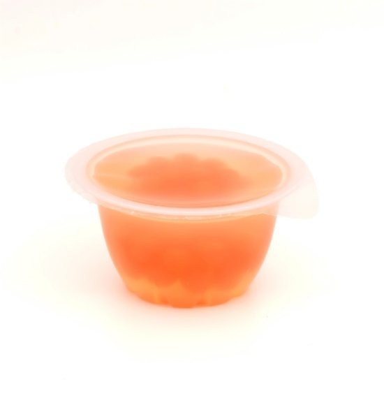 Lemonade Jelly with Strawberry Boba  