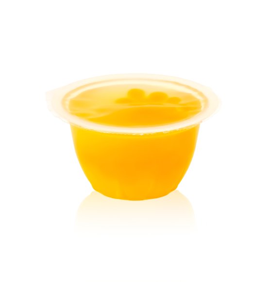 Mango Jelly with Passion fruit Boba