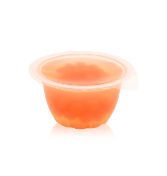 Lemonade Jelly with Strawberry Boba  